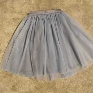 Light blue tulle skirt